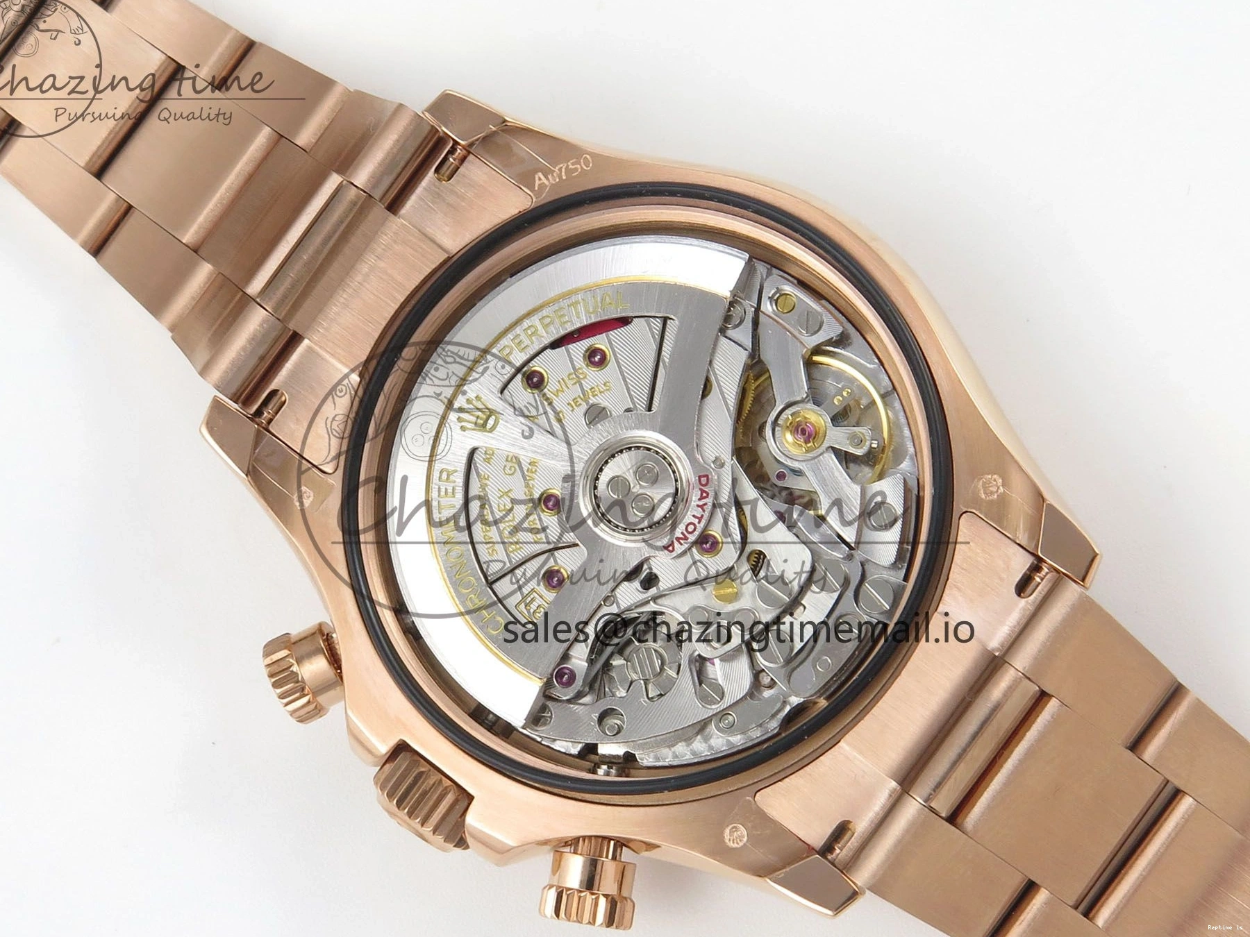 1227 TechFriendly Daytona 126505 RG QF 1:1 Best Edition RG Black Dial Crystal Markers On RG Bracelet SH4131 V6 (Gain Weight) 303